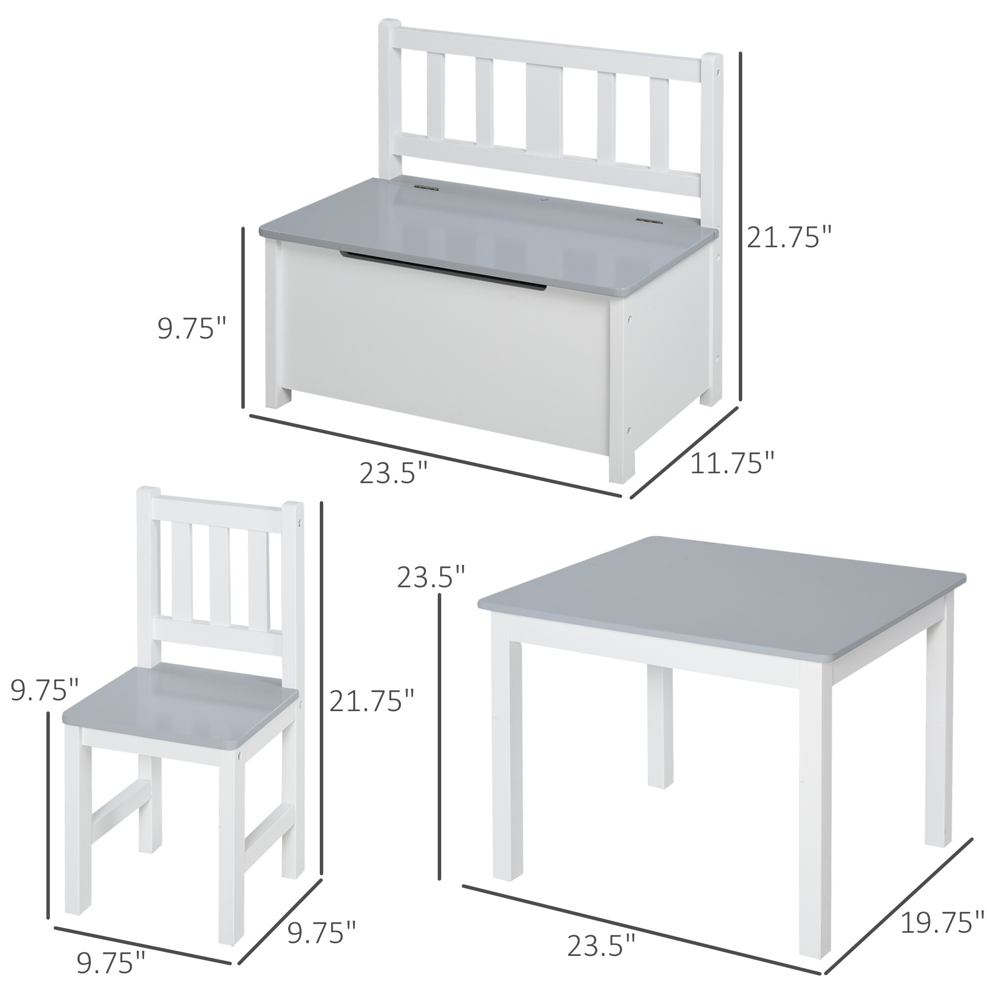 Childrens table and bench set discount
