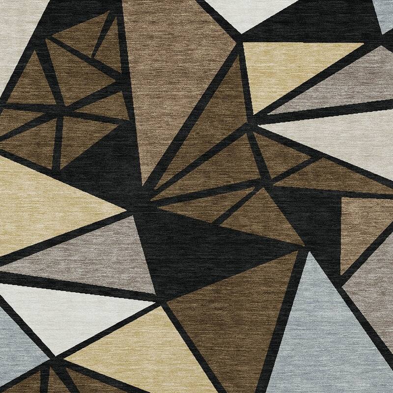 HomeRoots Geometric Transitional Rectangle Outdoor Rug