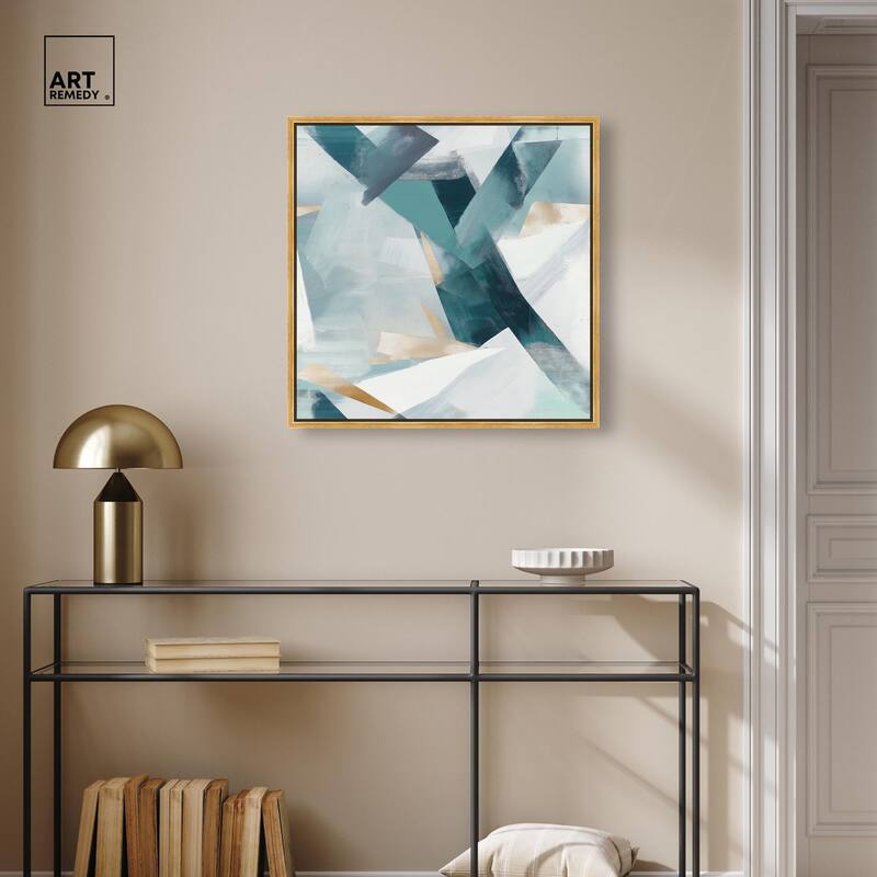 Cerulean Shard Canvas by Art Remedy