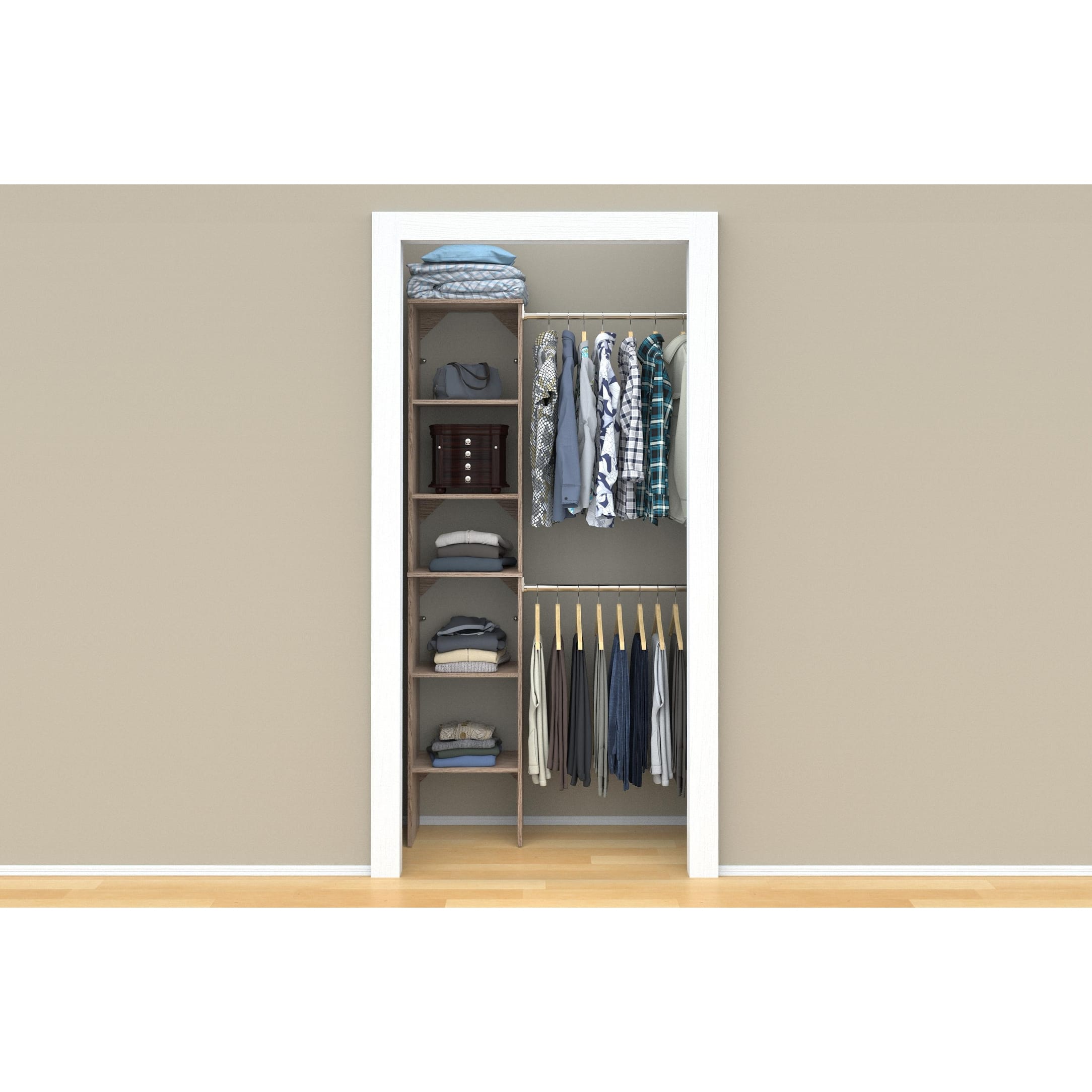 ClosetMaid SuiteSymphony Starter Closet 16-inch Wide Tower Kit - On ...