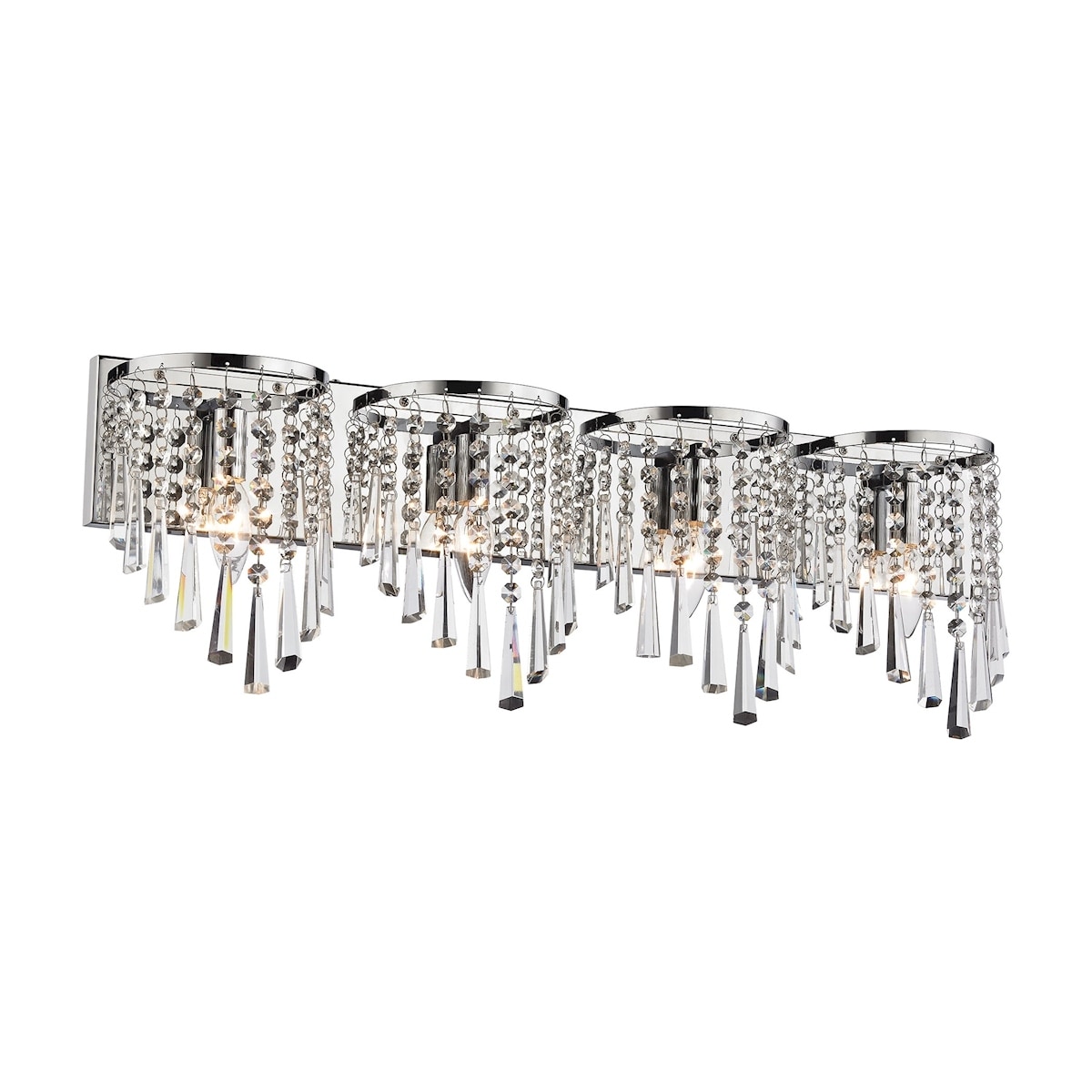 Atlas Lighting Jariah 30-inch Wide 4-Light Vanity Light in Polished Chrome