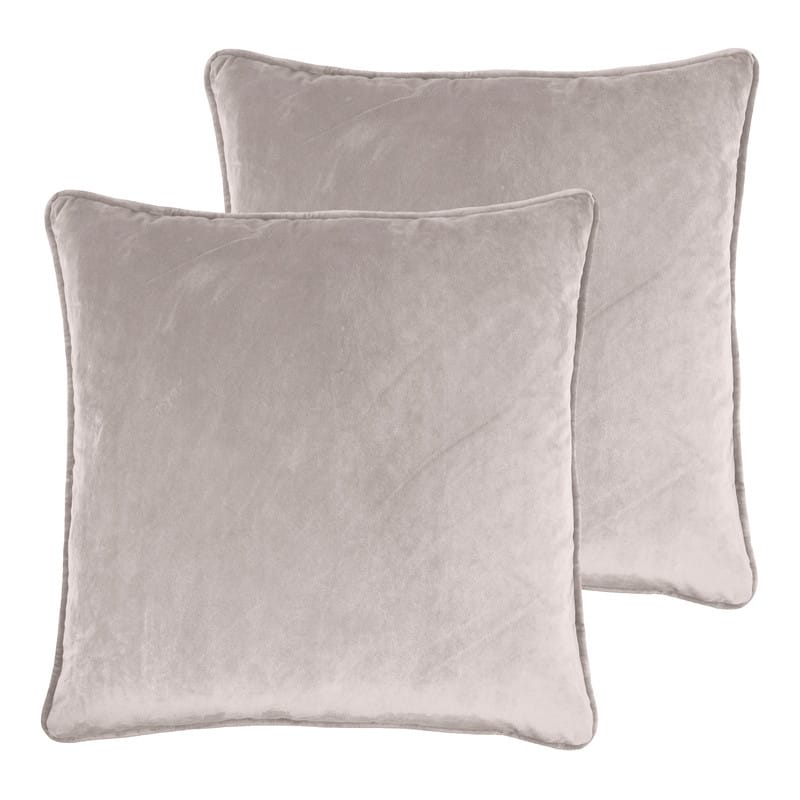 Sherry Kline Glendon Velvet Corded Edge pillow, zippered with Polyester Insert (Set of 2) 20"x20"