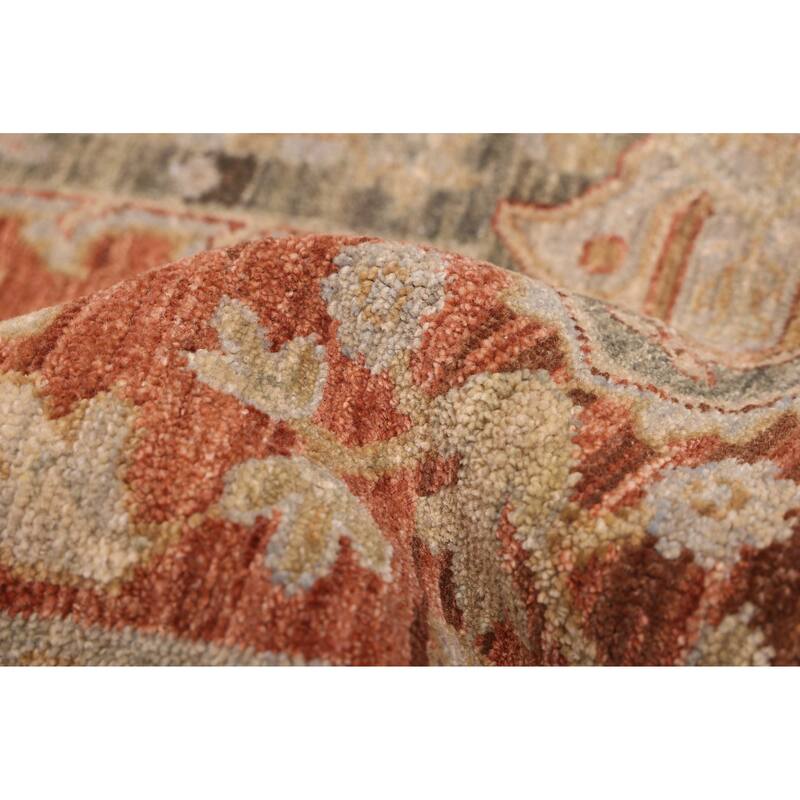 ECARPETGALLERY Hand-knotted Jamshidpour Dark Copper Wool Rug - 8'1 x 10'3