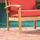 preview thumbnail 2 of 8, Peyton 4-piece Outdoor Wooden Chat Set by Christopher Knight Home