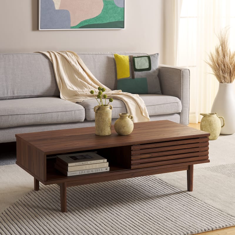 SAFAVIEH Home Aricia 2 Door Coffee Table - 47Wx23Dx16H