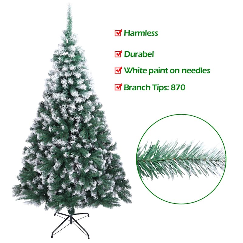 Sturdy And Realistic 7FT Spray Christmas Tree 870 Branches - N/A