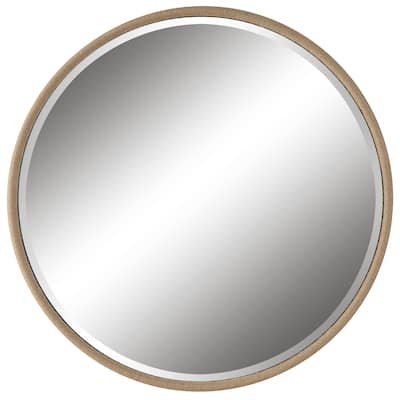 Uttermost Ranchero Natural Rope Round Mirror - 43"W X 43"H X 2"D