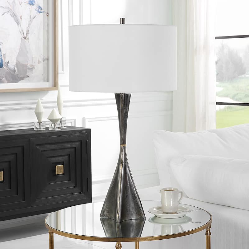 Uttermost Keiron Industrial Table Lamp - 32"H,   Shade 10"H x 17" Dia.