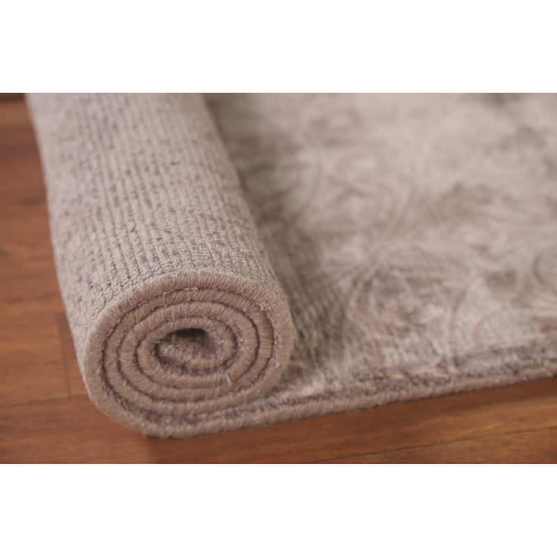 All-Over Geometric Modern Oriental Accent Rug Handmade Wool Carpet - 2'3"x 4'2"