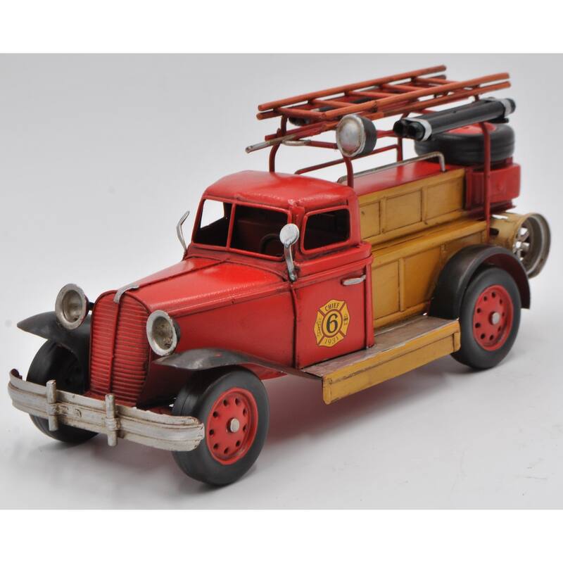 Ford Model A Fire Chief Pickup 1931, 1:14, Redfire Truck Number 6 Decoration