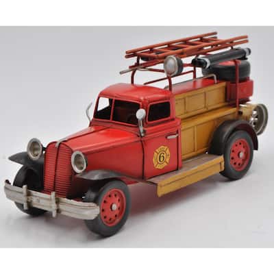 Ford Model A Fire Chief Pickup 1931, 1:14, Redfire Truck Number 6 Decoration