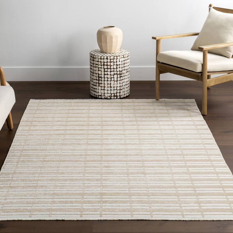 Nuloom Mortica SuperiorWash Striped Machine Washable Area Rug