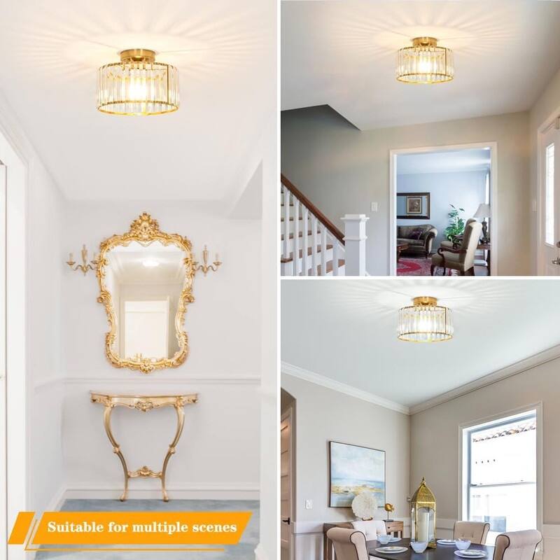 Ceiling Light Fixture, Modern Semi Flush Mount Ceiling Light