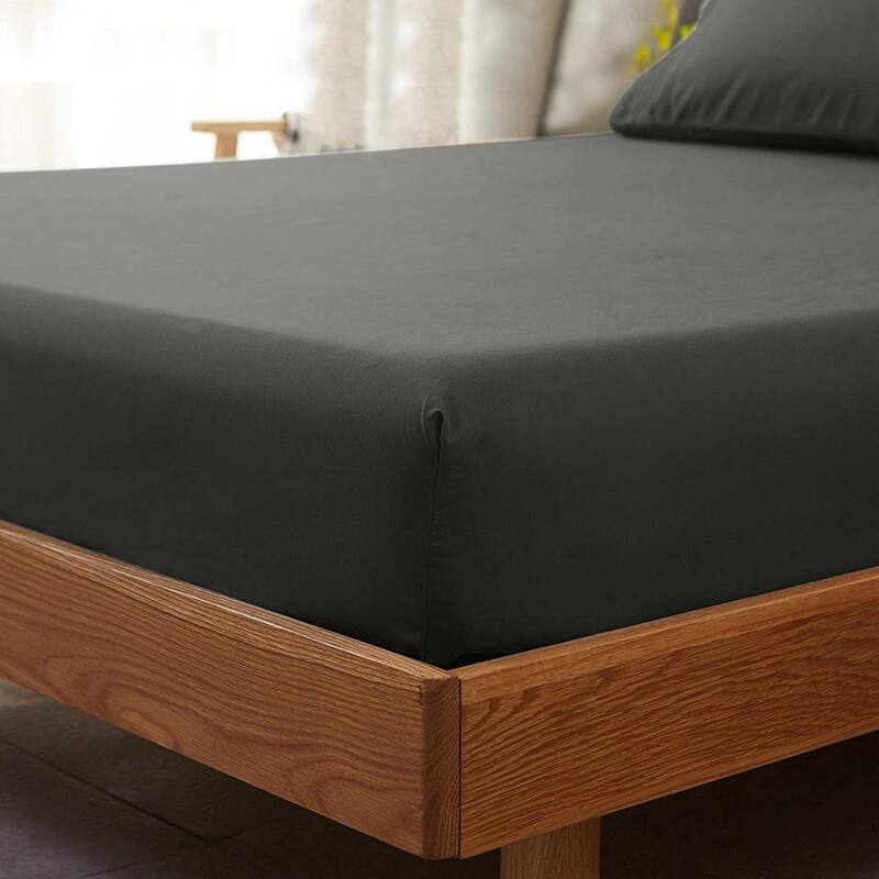 Flannel Fitted Bottom Sheet 100 Percent Cotton Double Brushed Flannel -170 GSM Heavyweight, Deep Pockets & All Around Elastic