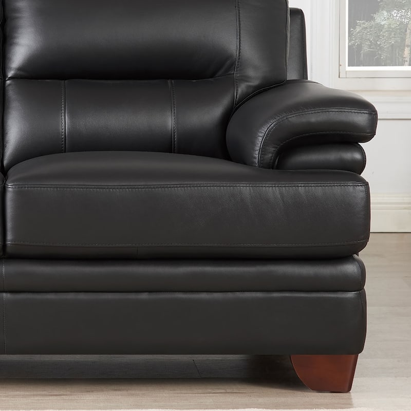 Hydeline Luxor Top Grain Leather Sofa and Chair Set