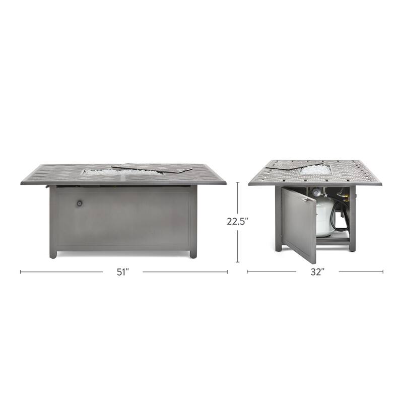Merge Tables - 36" x 52" Rectangular Fire Table
