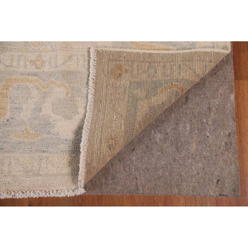 Floral Oushak Turkish Area Rug Hand-knotted Wool Carpet - 8'8"x 11'10"