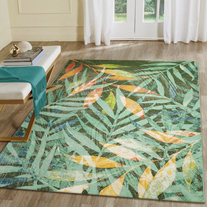 Liora Manne Marina Leaves Indoor/Outdoor Rug