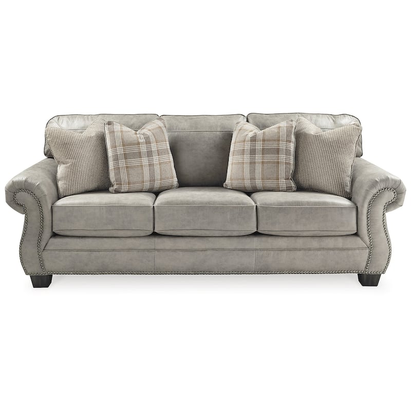 Signature Design by Ashley Olsberg Steel Sofa - 91" W x 38" D x 38" H