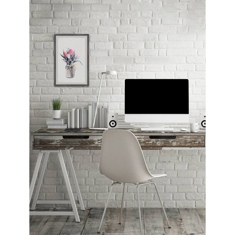 Tulip Painting Print - Floral Wall Art Home Decor - Framed Picture for Living Room Bedroom