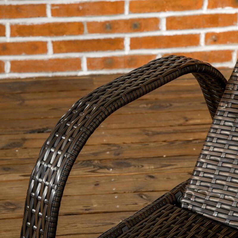 3PCS Wicker Chaise Lounge Set,Adjustable Rattan Chairs,Cushions,Table