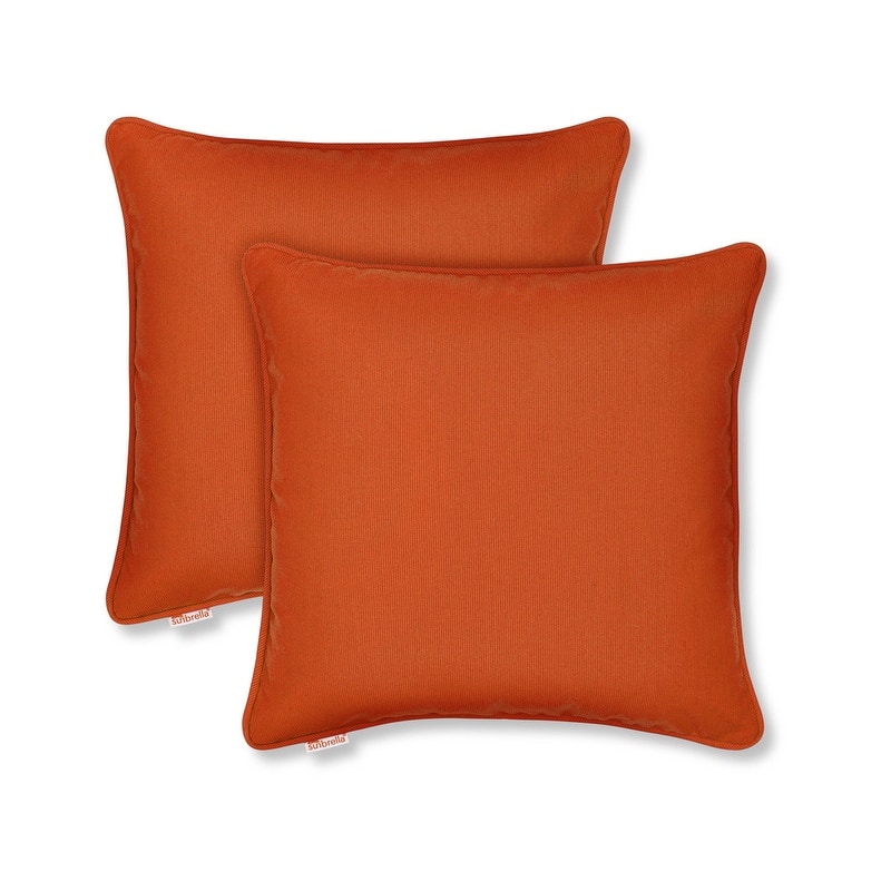 Sunbrella by Austin Horn Classics Corded-Edge Filled Pillow (Set of 2)