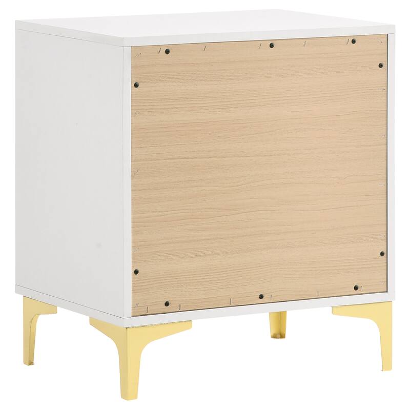 Kendall 5-piece Bedroom Set White And Black/Gold