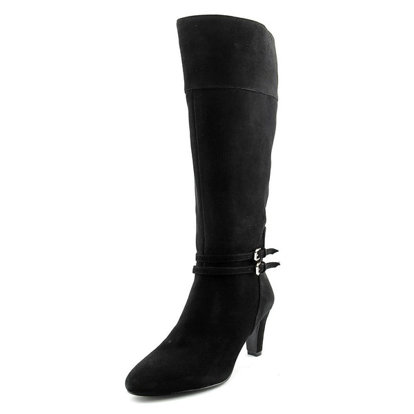 Bandolino Wiser Wide Calf Women Round Toe Leather Knee High Boot