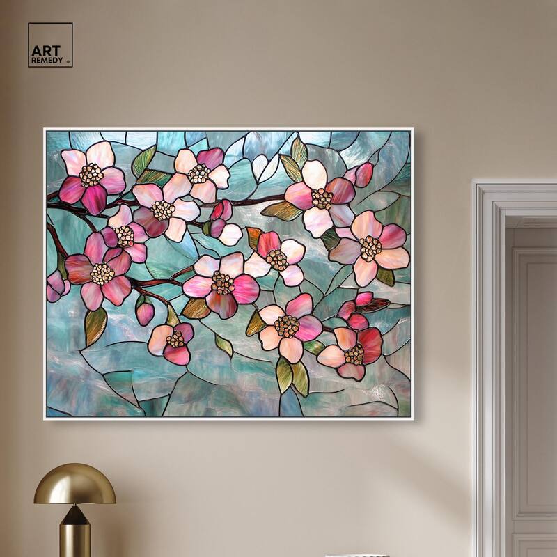 Shimmering Spring Blossoms I Canvas by Art Remedy