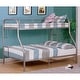 preview thumbnail 5 of 4, Furniture of America Hind Modern Metal Twin over Full Bunk Bed Silver