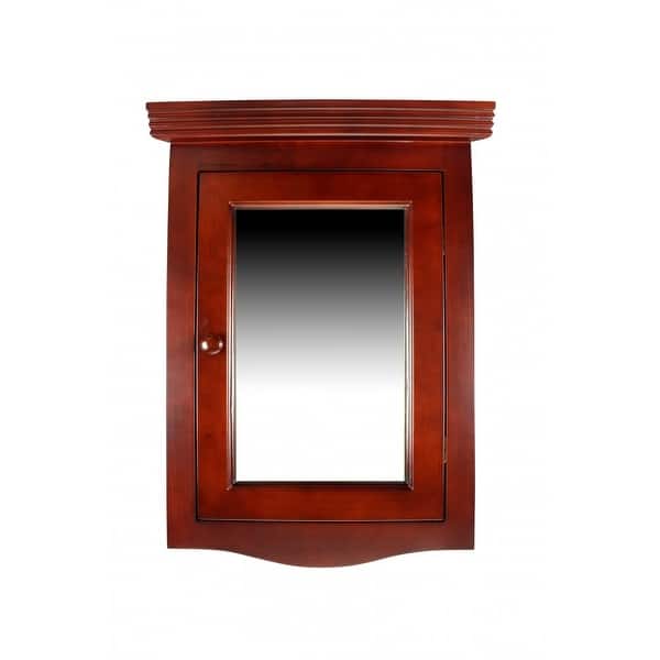 Shop Cherry Hard Wood Mirror Medicine Cabinet Organizer Corner