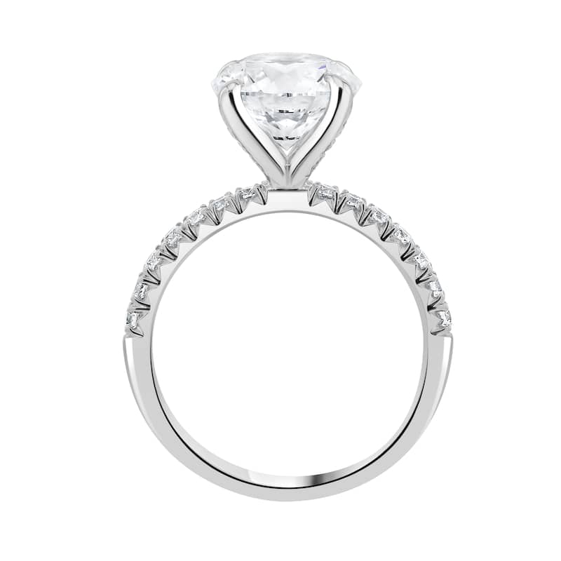 Auriya 14k Gold 5 2/4ctw Round Lab grown Nature's Inspired Diamond Engagement Ring (E-F VS)