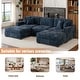 preview thumbnail 105 of 131, Oversized Chenille Modular Sectional Sofa Conversation Set with 2 Ottomans