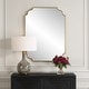 preview thumbnail 3 of 5, Uttermost Lennyn Gold Vanity Mirror - 40'' H X 30'' W X 0.75'' D