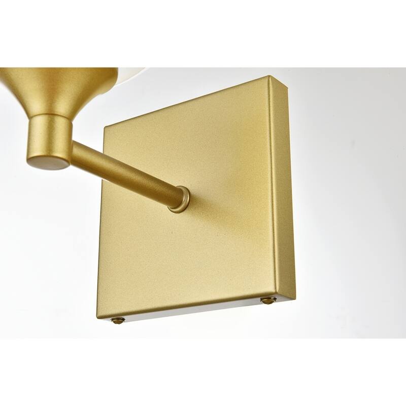 Felz 1 Light Black and Clear Bath Sconce