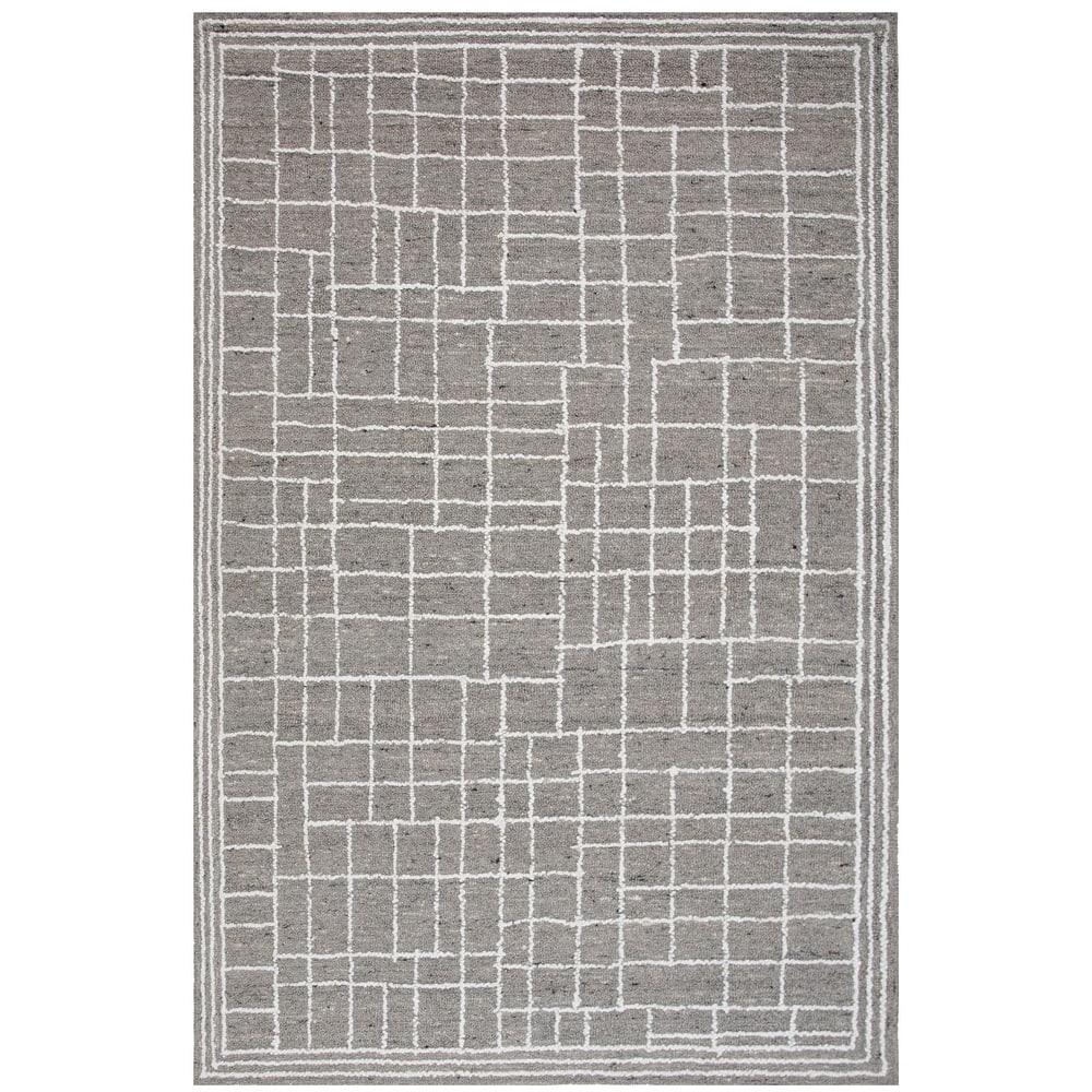 Alora Decor Lofton Geometric Contemporary Wool Rug