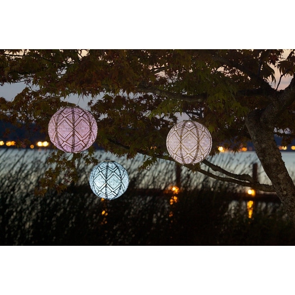 Shop Soji Stella Market Solar Lantern 12"-Bronze - Free ...