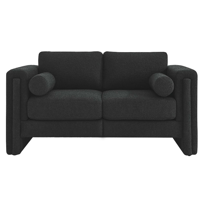 JASIWAY 3-seater Teddy Velvet Modern Upholstered Sofa Sectional Sofa
