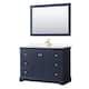 Option Dark Blue / Carrara Cultured Marble Top / Brushed