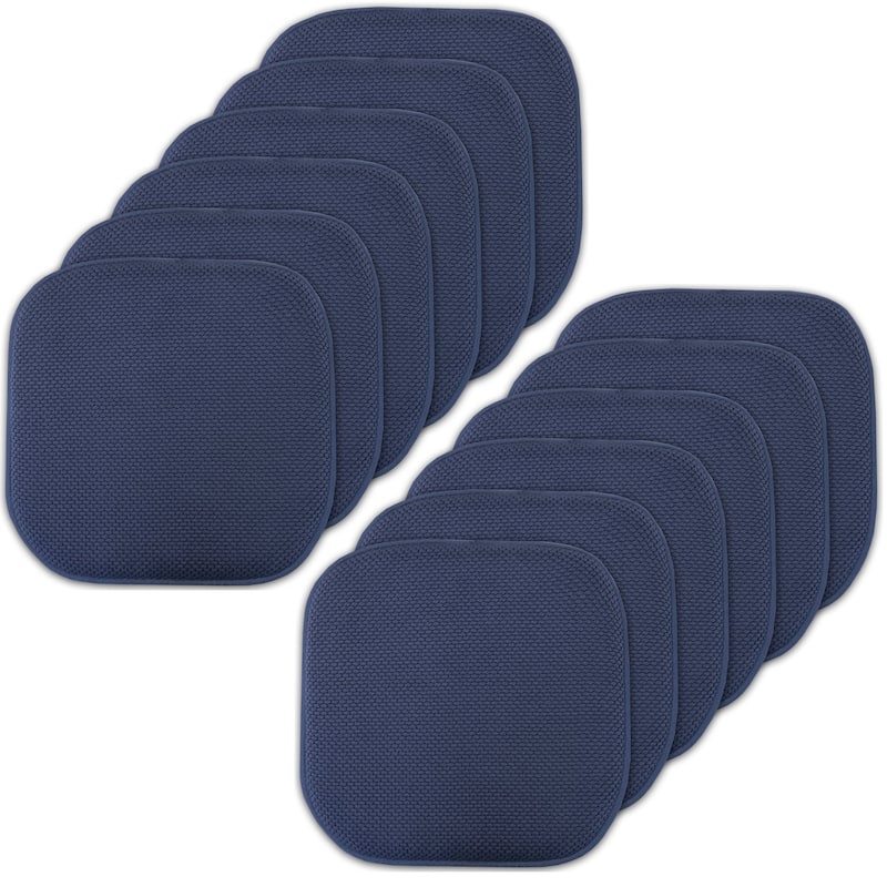 16-in. Square Non-slip Memory Foam Seat Cushions (2 OR 4)