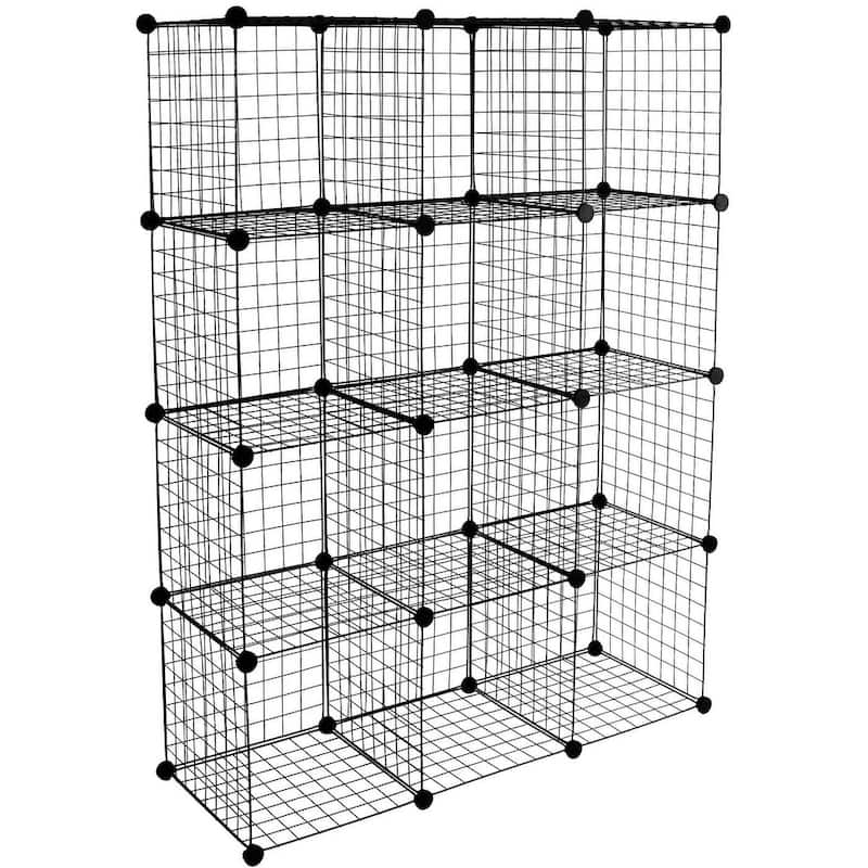 Work-It! 12-Cube Wire Storage Organizer