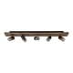 preview thumbnail 11 of 9, Modern Farmhouse 5-Light Flush Mount Ceiling Fixture Track Lighting with Rotating Head - Black