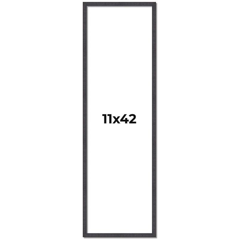 11x42 Frame Brown Picture Frame - Complete Modern Photo Frame Includes