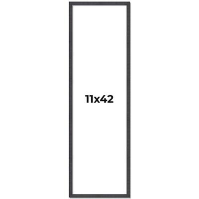 11x42 Frame Brown Picture Frame - Complete Modern Photo Frame Includes