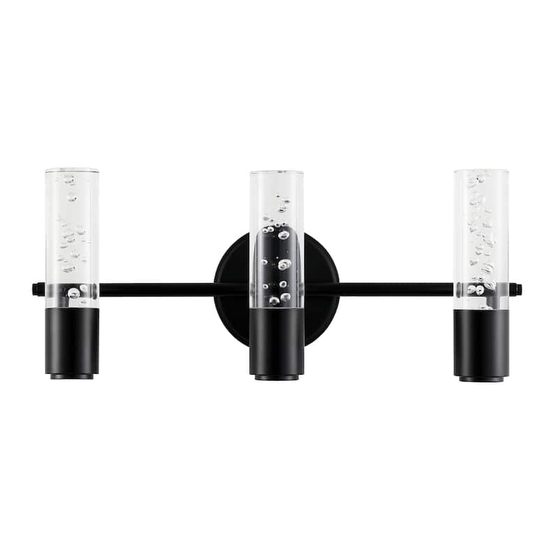 Alain Minimalist Modern Bubble Acrylic/Iron Integrated LED Vanity Light, by JONATHAN Y