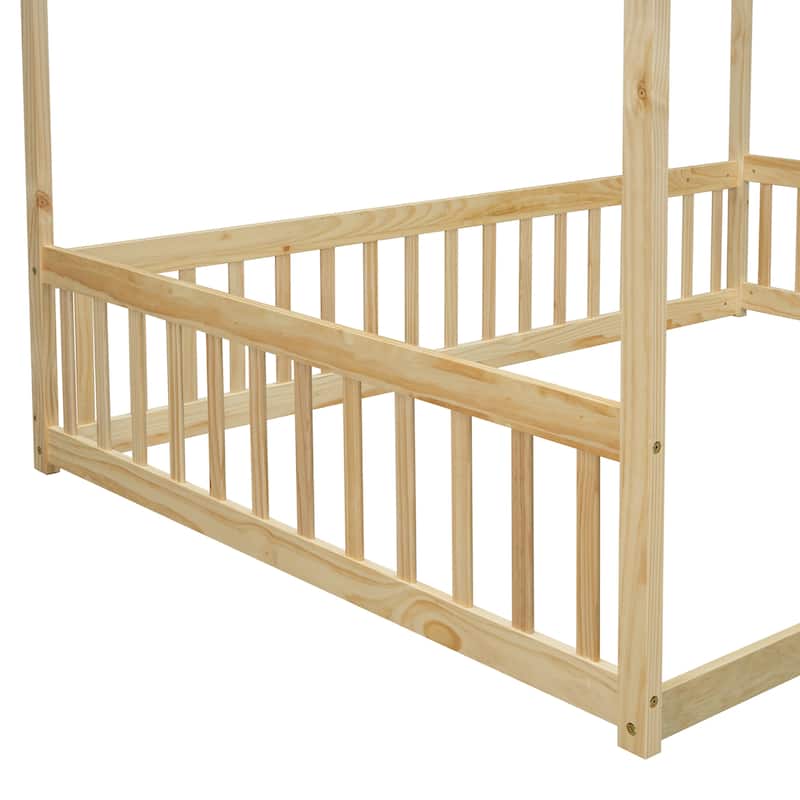 Full Size Canopy Floor Bed