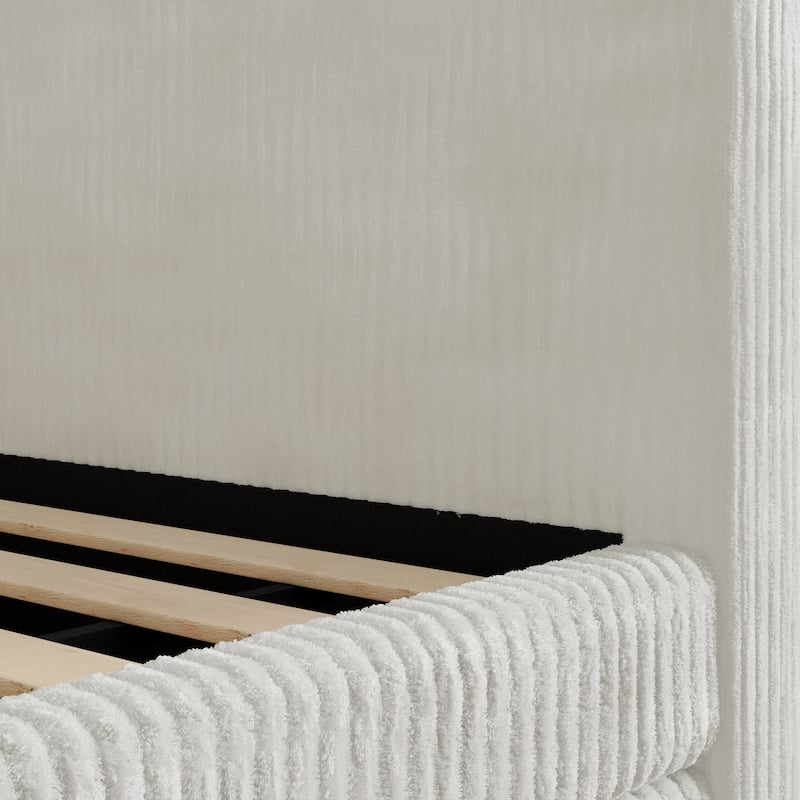 Corvus Somme Corduroy Upholstered Daybed with Trundle