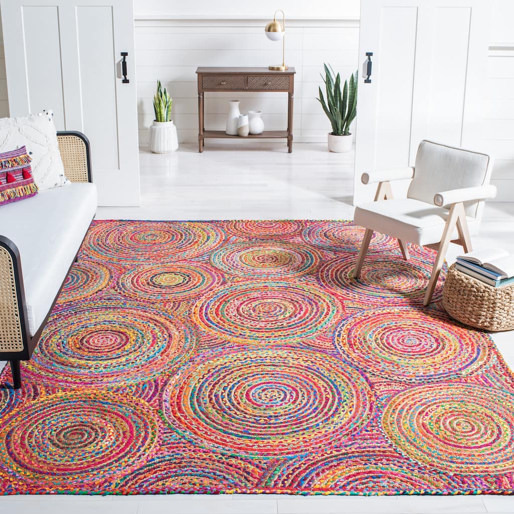SAFAVIEH Handmade Cape Cod Eulogia Coastal Jute Rug