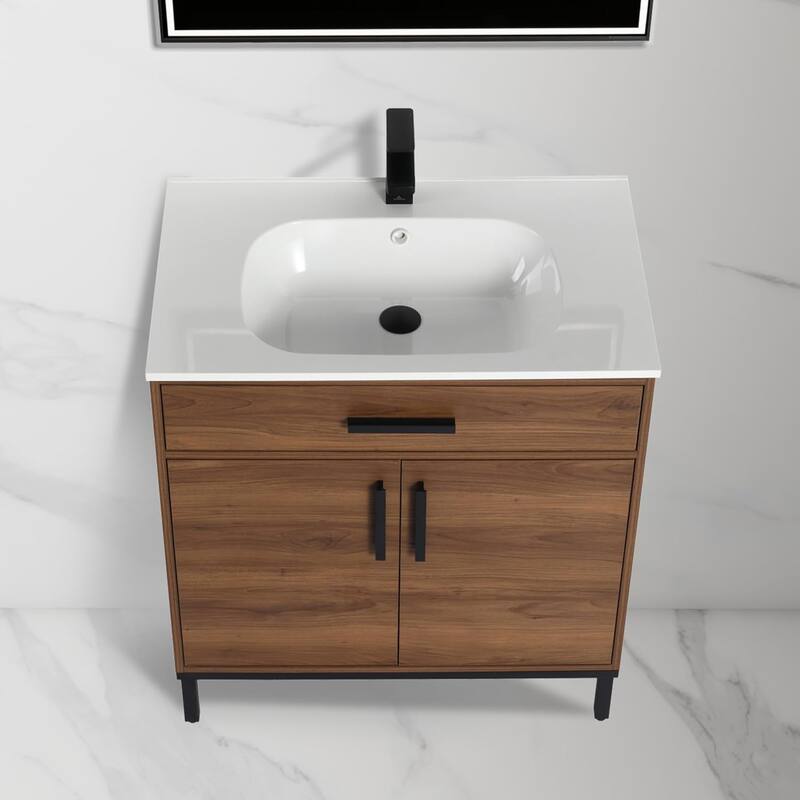 Blossom Freestanding Bathroom Vanity with SMC Sink All Wood