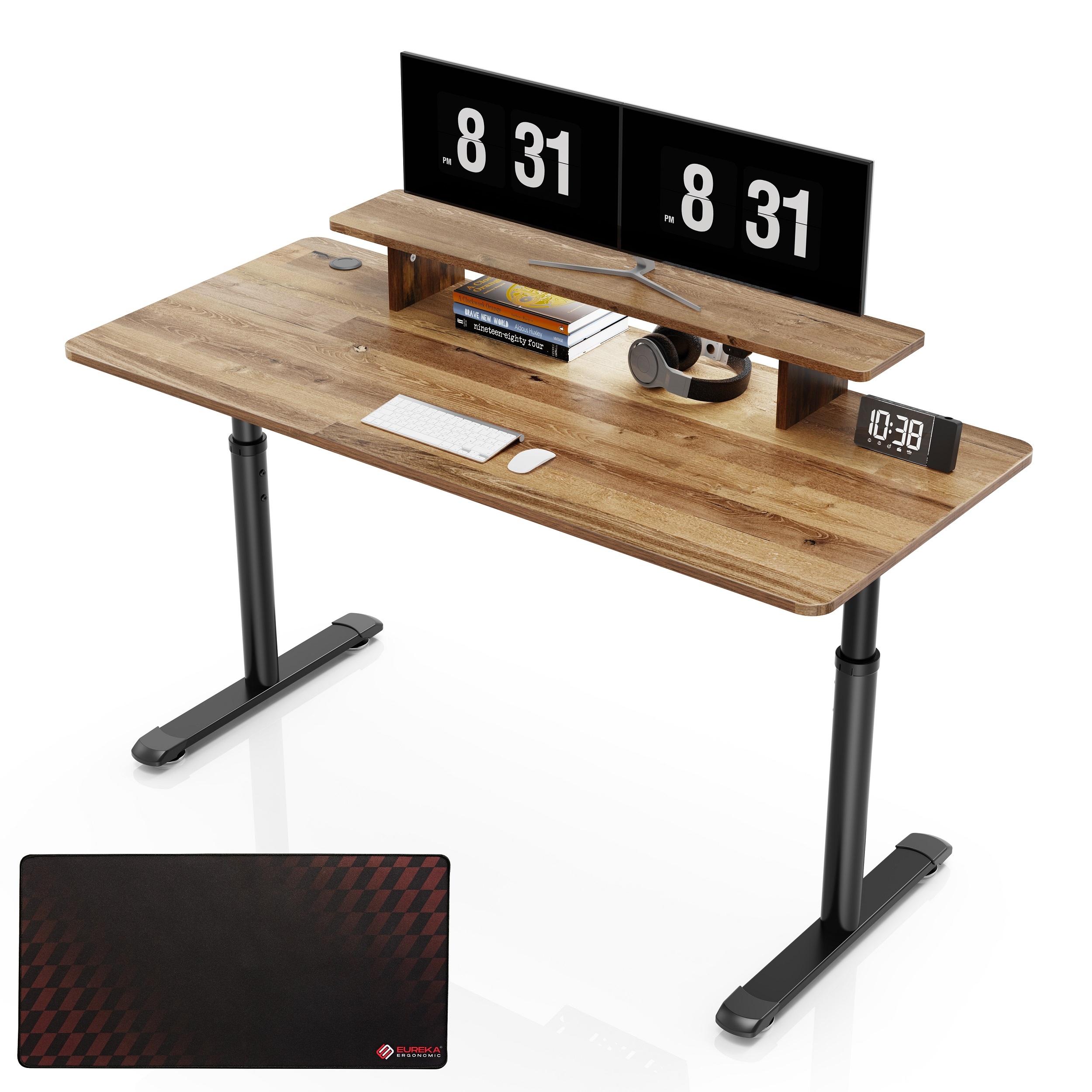 Height adjustable standing desk eureka deals ergonomic